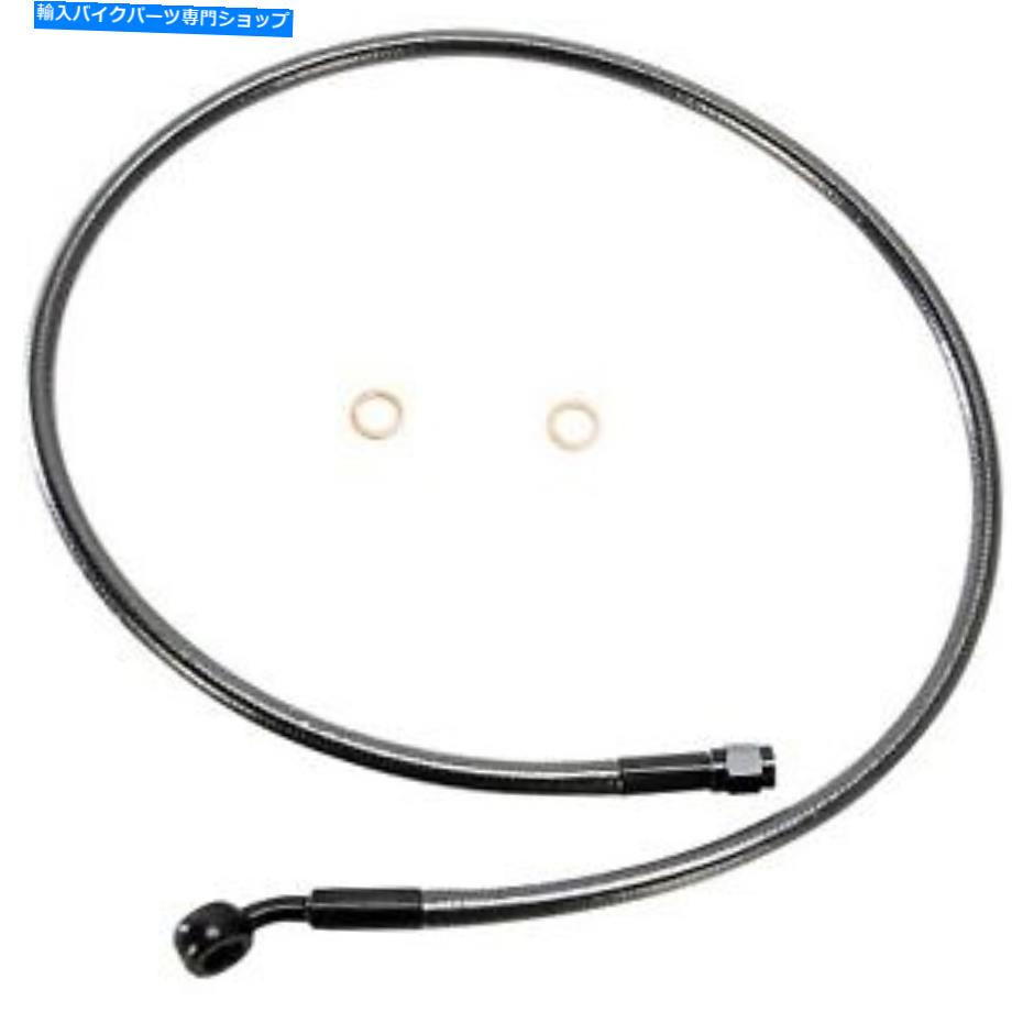 Hoses マグナム-AS47134-ブラックパールデザイナーシリーズABSフロントアッパーブレーキライン Magnum - AS47134 - Black Pearl Designer Series ABS Front Upper Brake Line【並行輸入品】