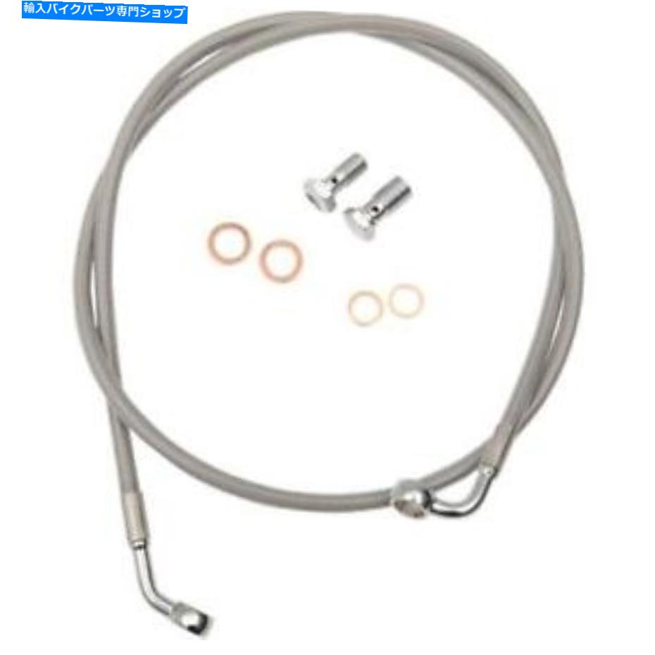 Hoses LAチョッパーズLA-8153B16ステンレス編組ブレーキライン-15-17IN。猿のハンガー LA Choppers LA-8153B16 Stainless Braided Brake Line - 15-17in. Ape Hangers【並行輸入品】