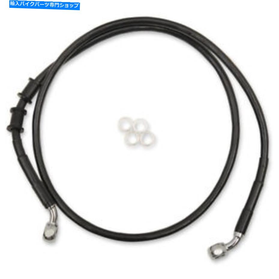 Hoses ドラッグスペシャリティフロントブレーキライン-XL -Black +12 \