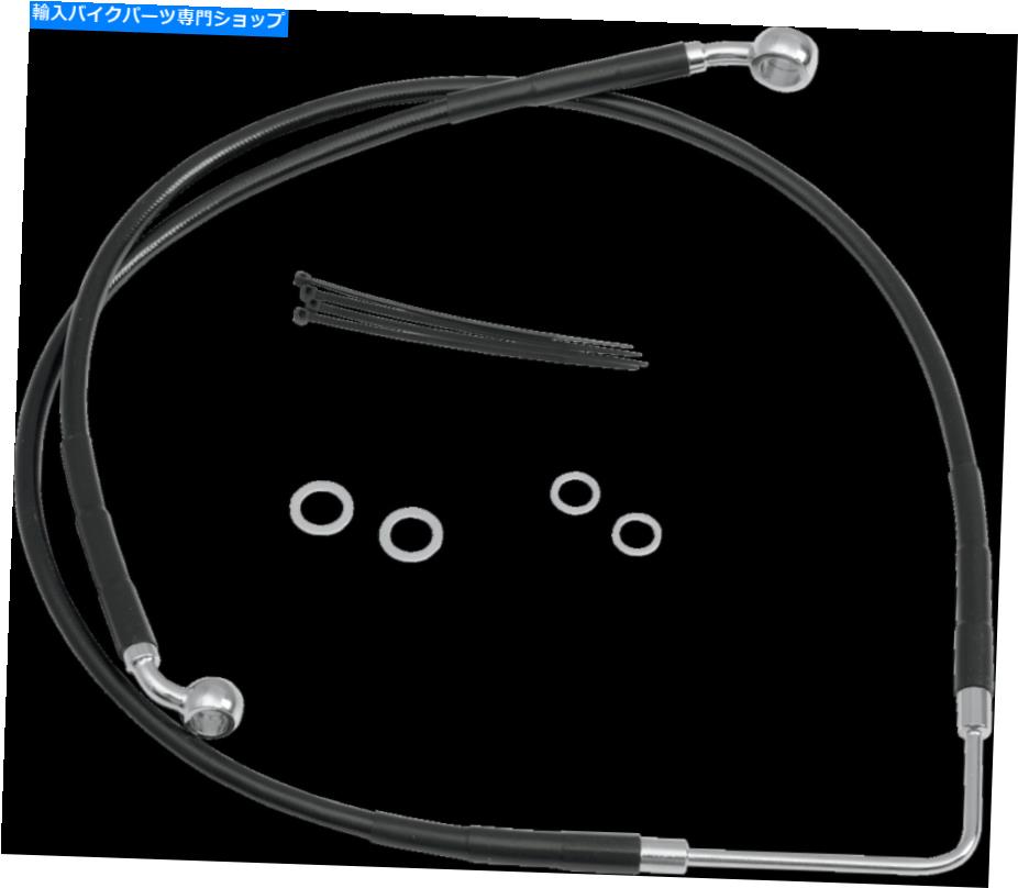 Hoses 2007年ハーレーワイドグライドFXDWGIブレーキラインフロントFXDWG '06 -'07ブラック 2007 for Harley Wide Glide FXDWGI Brake Line Front FXDWG '06-'07 Black【並行輸入品】