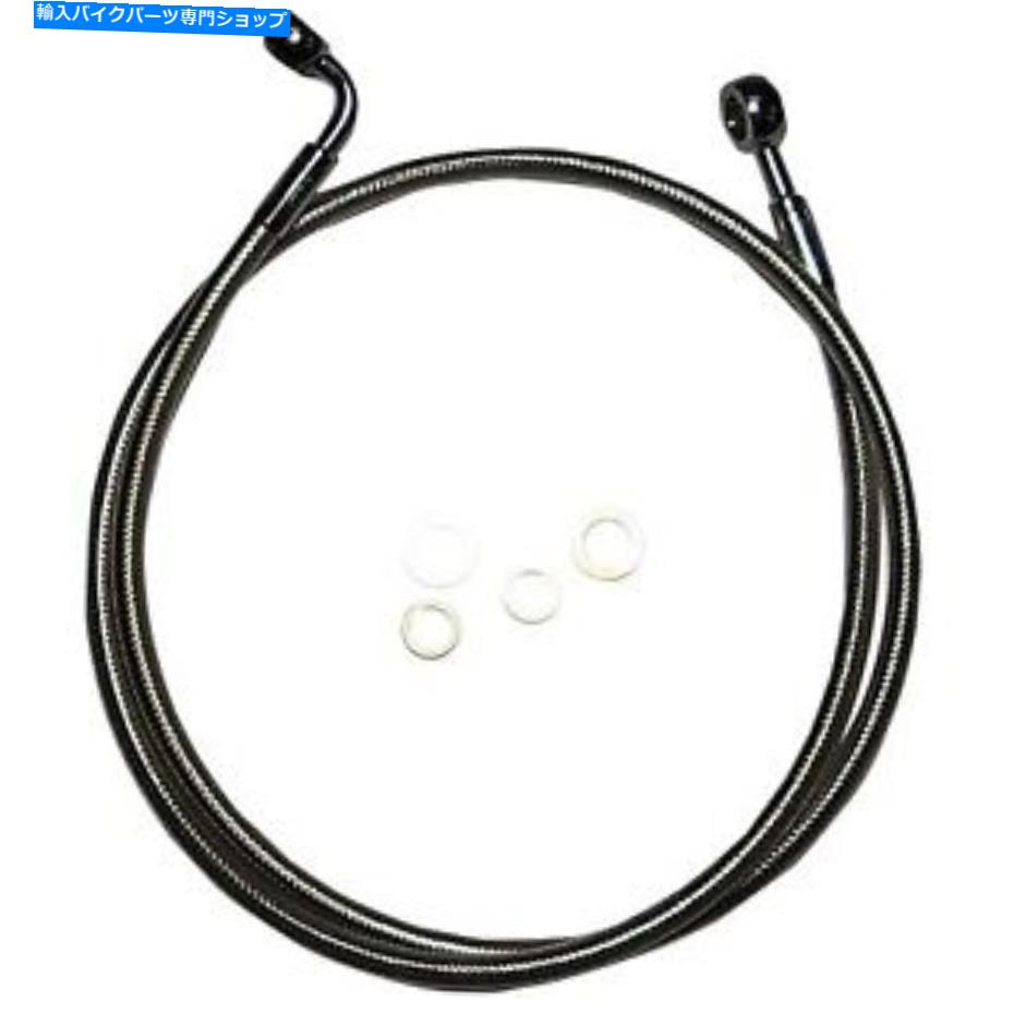 Hoses マグナム-46838SW -Black Pearl E -Zシングルディスクフロントブレーキラインハーレーダブを調整する Magnum - 46838SW - Black Pearl E-Z Align Single Disc Front Brake Line Harley-Dav【並行輸入品】