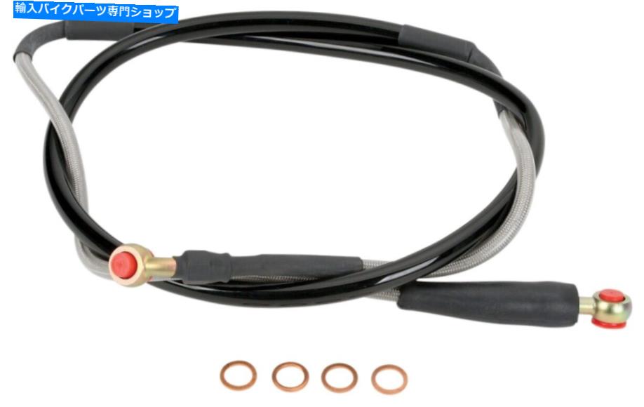 Hoses ムースレーシングステンレススチール編組ブレーキラインMK02-1030 Moose Racing Stainless Steel Braided Brake Line MK02-1030【並行輸入品】