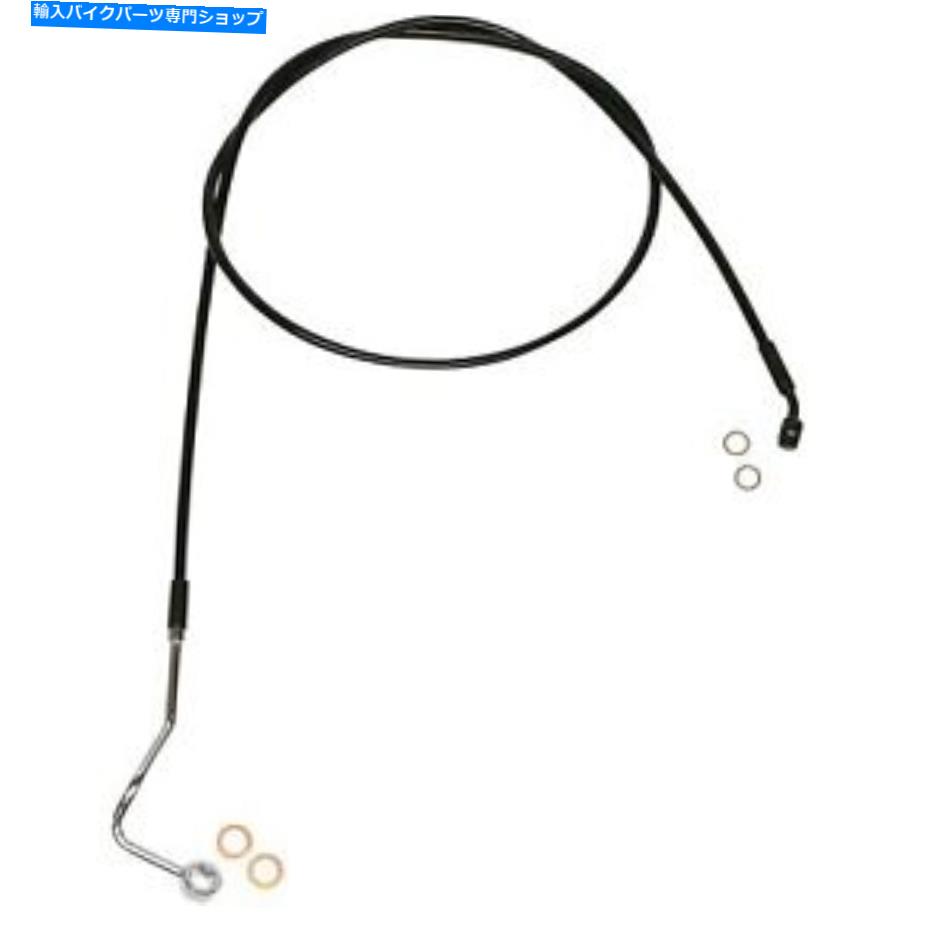 Hoses マグナム-SBB1401-70 -B with Bで黒いコーティングXRステンレス上部フロントブレイクラインキット Magnum - SBB1401-70 - Black Coated XR Stainless Upper Front Brakeline Kit with B【並行輸入品】