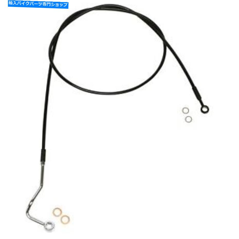 Hoses マグナム-SBB1402-74-黒いコーティングXRステンレス上部フロントブレイクラインキットハーレー Magnum - SBB1402-74 - Black Coated XR Stainless Upper Front Brakeline Kit Harley【並行輸入品】