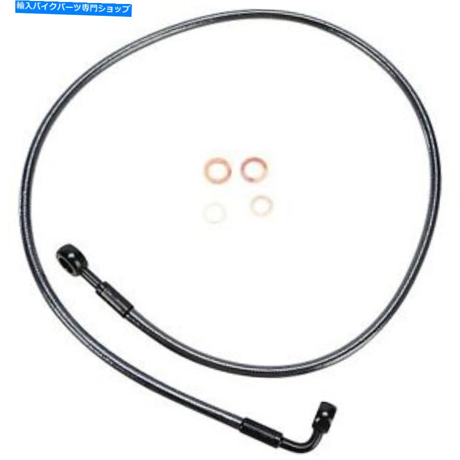 Hoses マグナム-46448SW -Black Pearl E -Zシングルディスクフロントブレーキラインハーレーダブを調整する Magnum - 46448SW - Black Pearl E-Z Align Single Disc Front Brake Line Harley-Dav【並行輸入品】