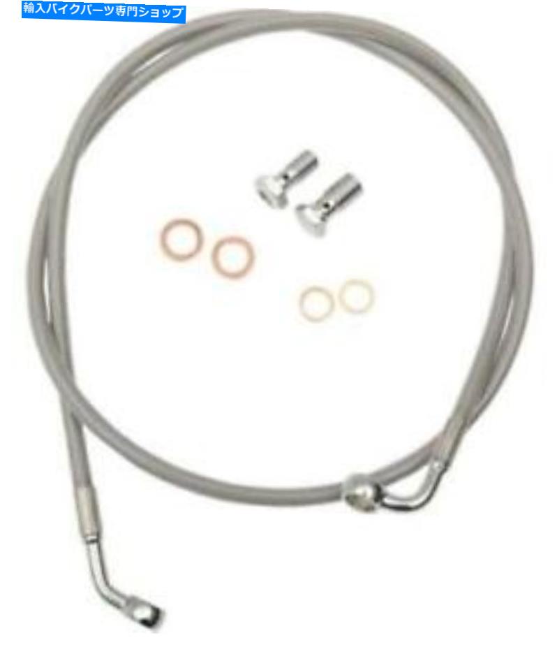 Hoses LAチョッパーズLA-8153B19ステンレス編組ブレーキライン-18-20IN。猿のハンガー LA Choppers LA-8153B19 Stainless Braided Brake Line - 18-20in. Ape Hangers【並行輸入品】