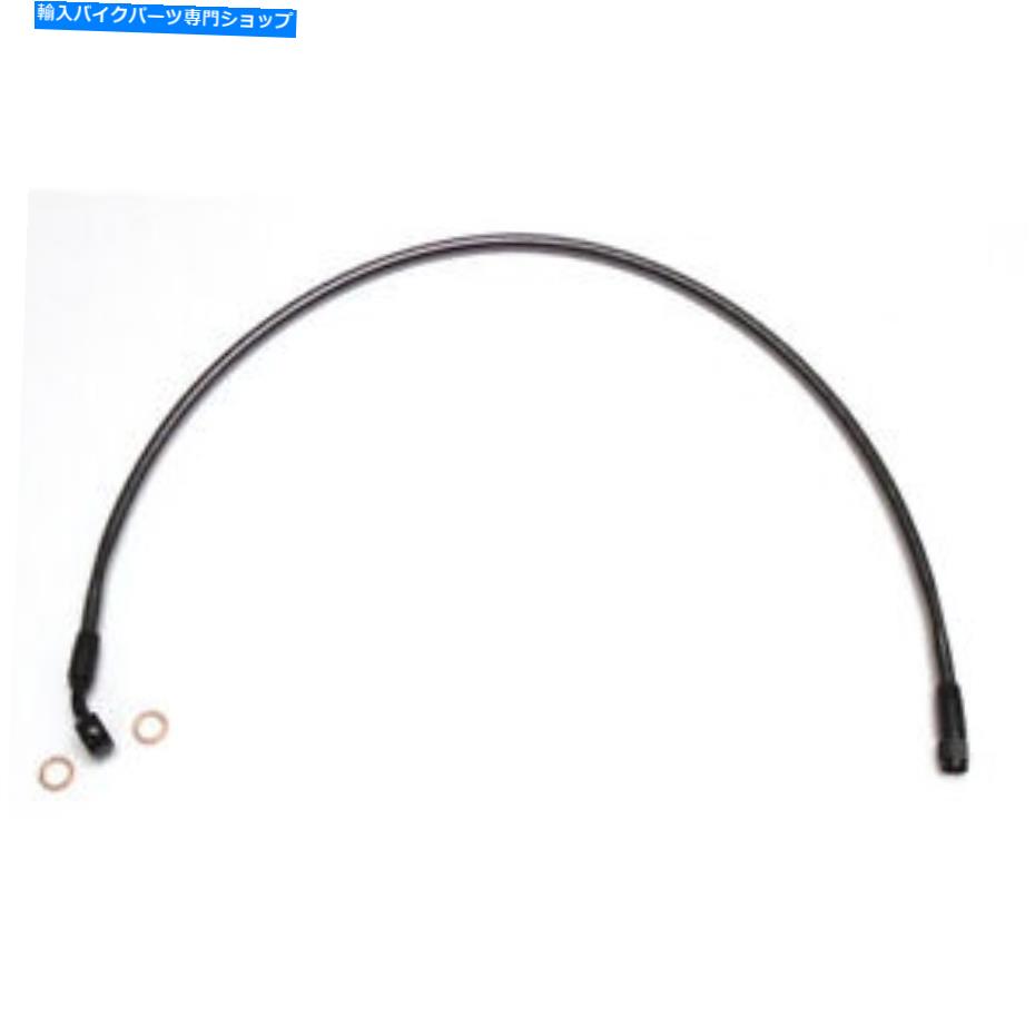 Hoses マグナムブラックパールフロントブレーキライン - 非ABS -10mm 35度-37 \