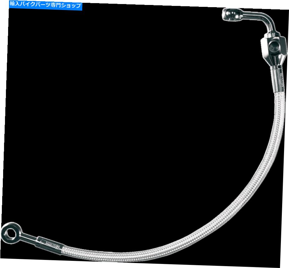 Hoses マグナム磨き磨かれたステンレス編組リアブレーキラインハーレーFXD 91-99キット5615 Magnum Polished Stainless Braided Rear Brake Line Harley FXD 91-99 Kit 5615【並行輸入品】