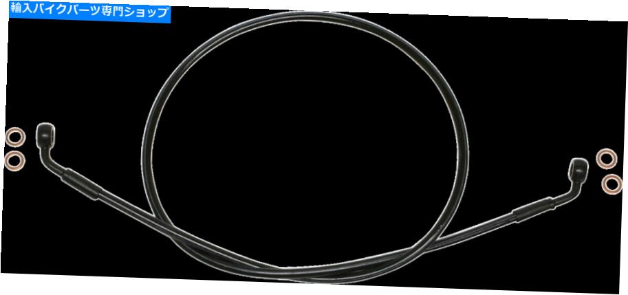 Hoses 07-12ハーレー1200ナイトスターXLNブレーキラインEZアライメントステンレス鋼ブラックf 07-12 for Harley 1200 Nightster XLN Brake Line EZ Align Stainless Steel Black F【並行輸入品】