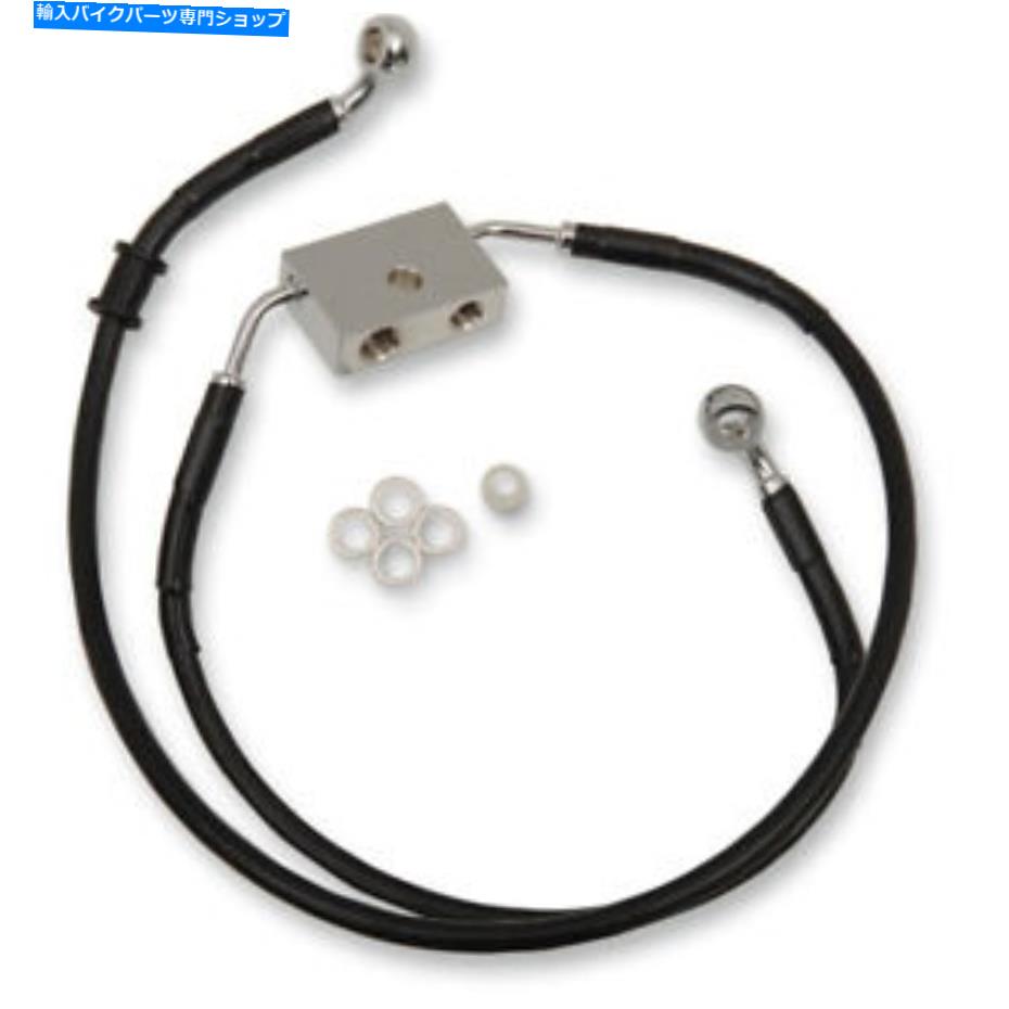 Hoses ドラッグスペシャリティフロントブレーキライン-XL -Black +10 \