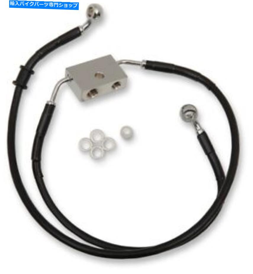 Hoses DS拡張フロントブレーキラインキットブラックABSのみ+6 "特大#3300561 DS Extended Front Brake Line Kit Black ABS Only +6" Oversize #3300561【並行輸入品】|Us Custom Parts Shop USDM