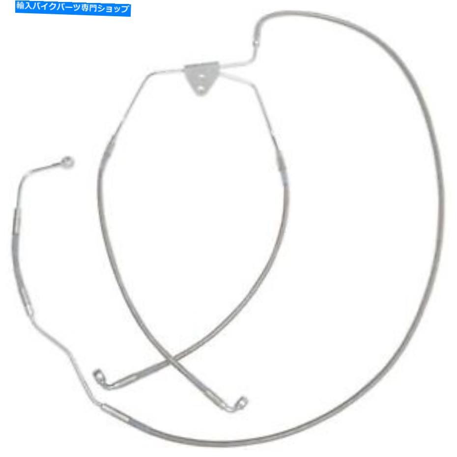 Hoses ドラッグスペシャリティフロントブレーキラインFLHT 09-13 ABSステンレス鋼1741-2938 Drag Specialties Front Brake Line FLHT 09-13 ABS Stainless Steel 1741-2938【並行輸入品】|Us Custom Parts Shop USDM