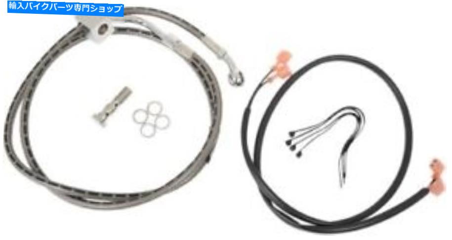 Hoses Russell編組ステンレスブレーキラインキットリア＃R08839DSハーレーデビッドソン08839DS Russell Braided Stainless Brake Line Kit Rear #R08839DS Harley Davidson 08839DS【並行輸入品】
