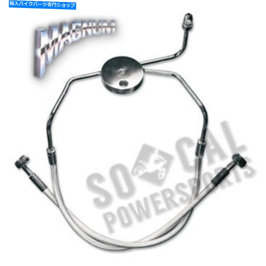 Hoses マグナムスターリングクロマイトIIデザイナーシリーズフロントローワーブレーキラインキット-37003 Magnum Sterling Chromite II Designer Series Front Lower Brake Line Kit - 37003【並行輸入品】