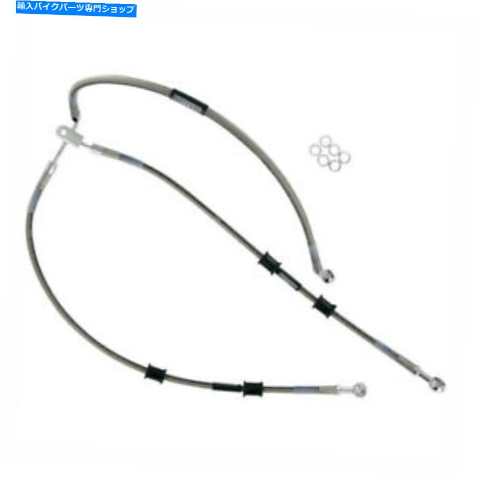 Hoses ヤマハフロントブレーキラインキット02-05 XV1700ロードスターウォリアー YAMAHA FRONT BRAKE LINE KIT 02-05 XV1700 ROAD STAR WARRIOR【並行輸入品】
