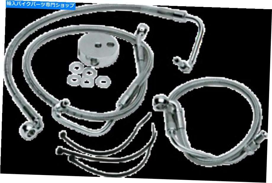 Hoses ドラッグ1204-2756標準長フロントステンレススチールブレーキラインキット DRAG 1204-2756 Standard Length Front Stainless Steel Brake Line Kit【並行輸入品】