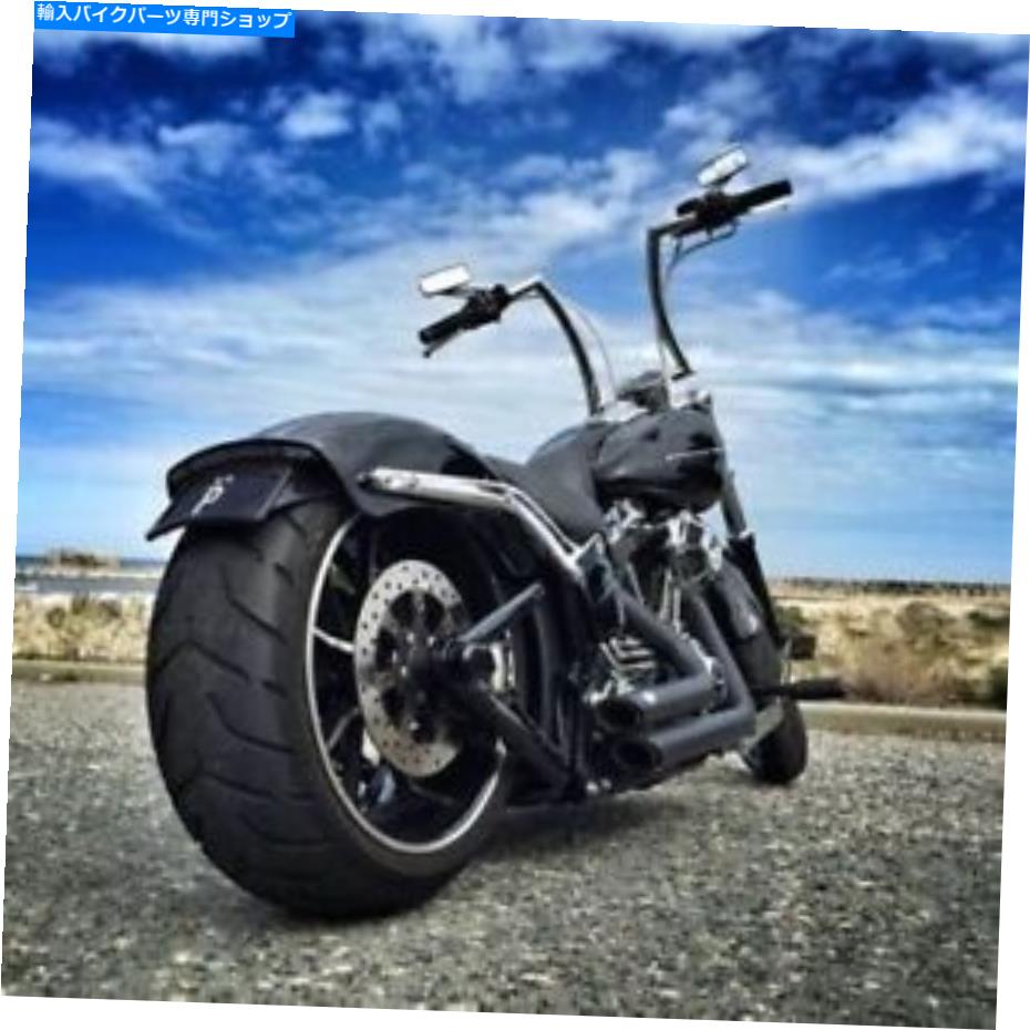 Hoses ブラックフロントブレーキABSライン+10ステンレススチールグッドリッジハーレーFXSB 2014-up Black Front Brake ABS Line +10 Stainless Steel Goodridge Harley FXSB 2014-up【並行輸入品】