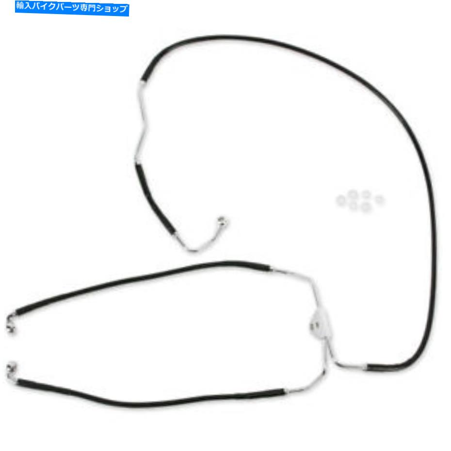 Hoses ドラッグスペシャリティフロントブレーキラインFLHT 09-13 ABSブラック| 691183-blk Drag Specialties Front Brake Line FLHT 09-13 ABS Black | 691183-BLK【並行輸入品】|Us Custom Parts Shop USDM