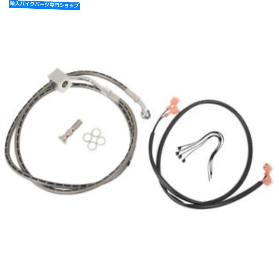 Hoses Russell CycleFlexステンレススチールリアブレーキライン-87-99 FLST/C | R08839DS Russell Cycleflex Stainless Steel Rear Brake Line - 87-99 FLST/C | R08839DS【並行輸入品】