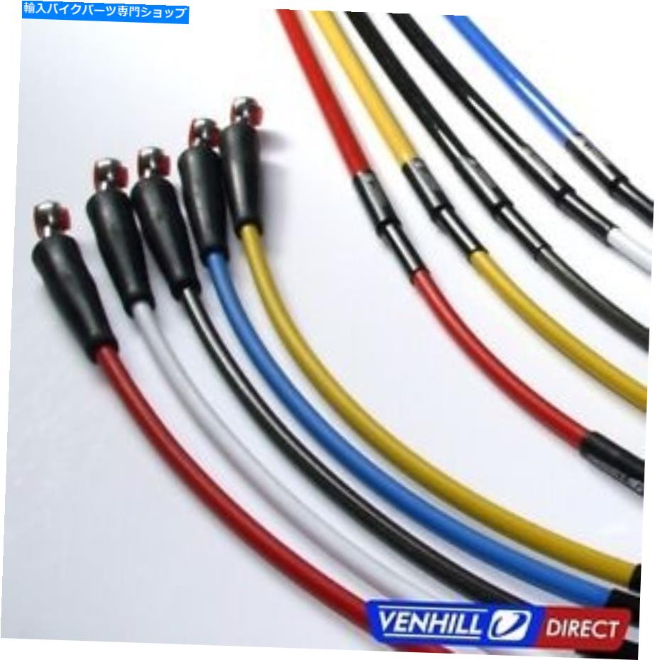 Hoses 14-15 Yamaha YZ450Fフロント +後部編組ステンレスSSブレーキラインによるベンヒル 14-15 Yamaha YZ450F Front + Rear Braided Stainless SS Brake Lines by Venhill【並行輸入品】