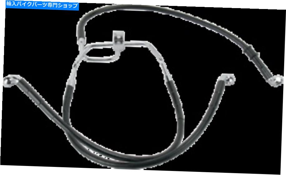 Hoses ドラッグスペシャリティ1741-2911拡張ステンレススチールフロントブレーキラインキット Drag Specialties 1741-2911 Extended Stainless Steel Front Brake Line Kit【並行輸入品】