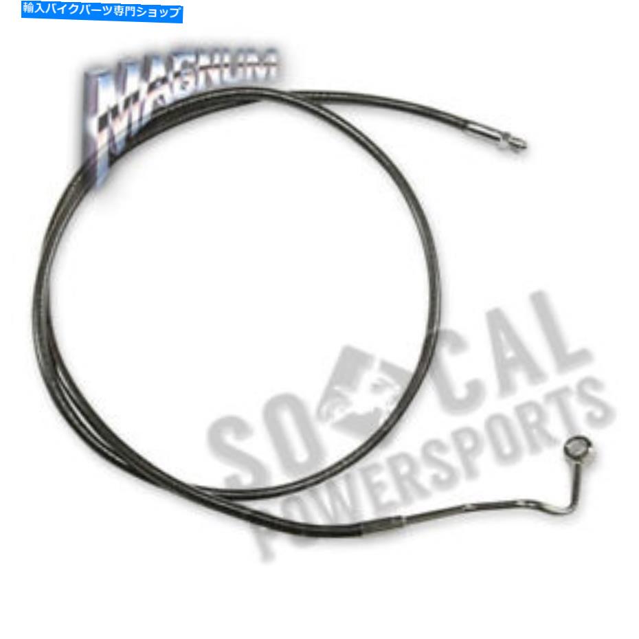 Hoses マグナムブラックパールデザイナーシリーズフロントミッドブレーキライン-AS47015 Magnum Black Pearl Designer Series Front Mid Brake Line - AS47015【並行輸入品】
