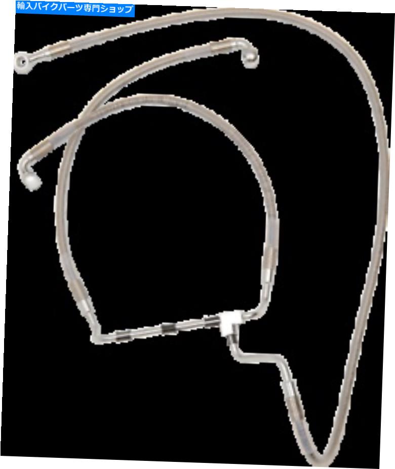 Hoses ドラッグスペシャリティ拡張フロントブレーキラインキット52 1/8インチ。 ＃1741-2820 Drag Specialties Extended Front Brake Line Kit 52 1/8in. #1741-2820【並行輸入品】
