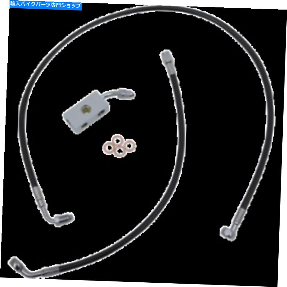 Hoses LAチョッパーズLA-8152B16Bブラックステンレスブレーキライン15-17インチ類人猿ハンガー LA Choppers LA-8152B16B Black Stainless Brake Line 15-17in Ape Hangers【並行輸入品】｜Us Custom Parts Shop USDM