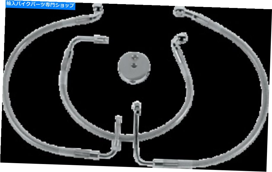 Hoses ドラッグスペシャルズ標準長フロントステンレススチールブレーキラインキット1204-2755 Drag Specialties Standard Length Front Stainless Steel Brake Line Kit 1204-2755【並行輸入品】