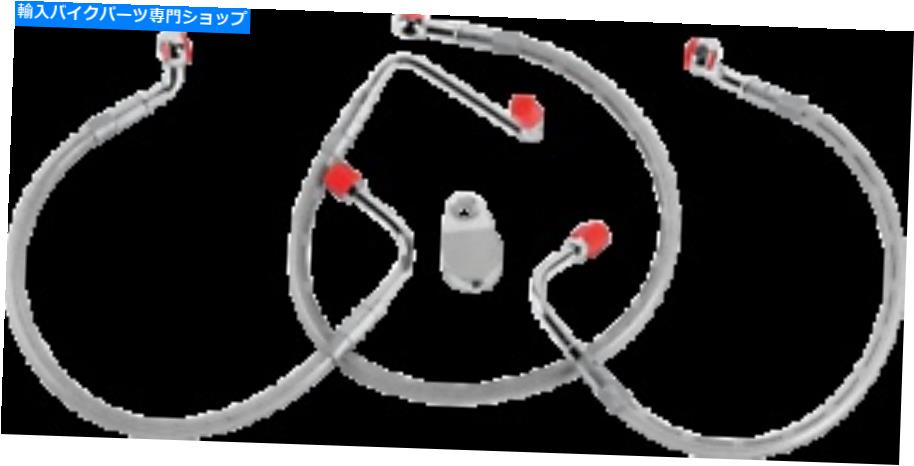 Hoses ハーレーデビッドソンフロントブレーキラインキット +10インチ。長さ1984-2007グッドリッジHD9241-A Harley Davidson Front Brake Line Kit +10in. Length 1984-2007 Goodridge HD9241-A【並行輸入品】