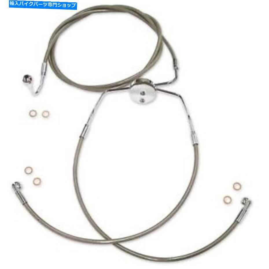 Hoses マグナムローワーブレーキライン - ステンレス/クロムフィッティング - ツーリングSSC1110-00 Magnum Lower Brake Line - Stainless/Chrome Fittings - Touring SSC1110-00【並行輸入品】｜Us Custom Parts Shop USDM