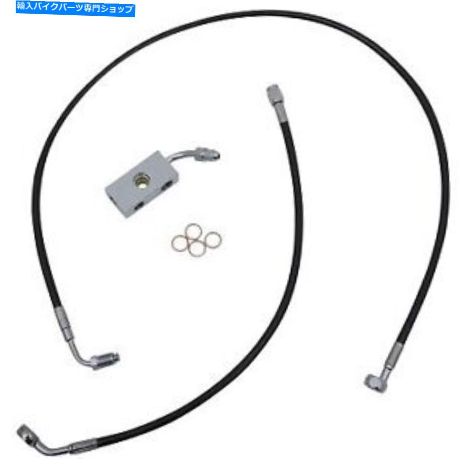 Hoses LAチョッパーズLA-8152B13B 12-14 "類人猿のブラック編組ブレーキラインキット LA CHOPPERS LA-8152B13B Black Braided Brake Line Kit for 12-14" Apes【並行輸入品】｜Us Custom Parts Shop USDM