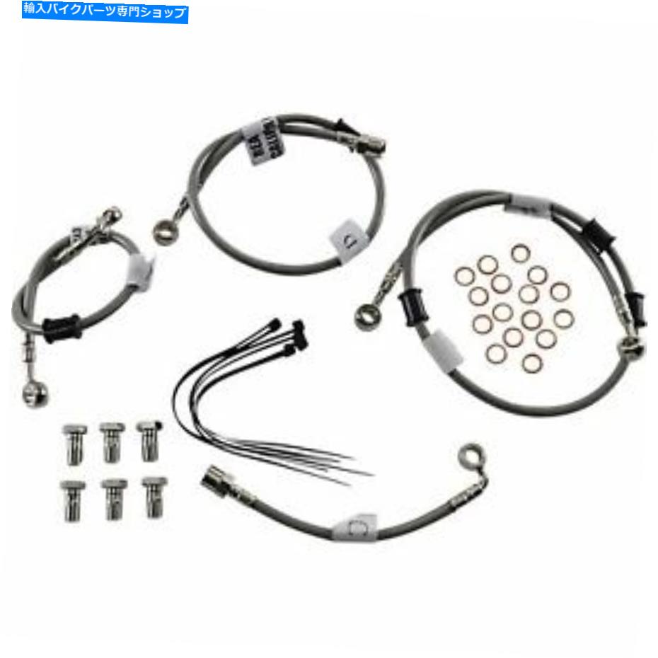 Hoses ガルファーブレーキラインフロントおよびリアキットステンレス4ラインFK003D943-4 GALFER BRAKE LINE FRONT AND REAR KIT STAINLESS 4 LINE FK003D943-4【並行輸入品】