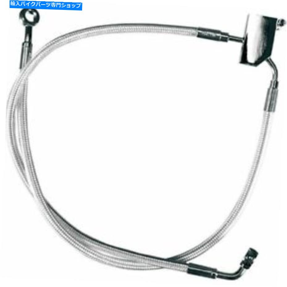 Hoses ハーレーソフトアイルのためのマグナムクロマイトIIブレーキラインリア08-10 Magnum Chromite II Brake Line Rear for Harley Softail 08-10【並行輸入品】