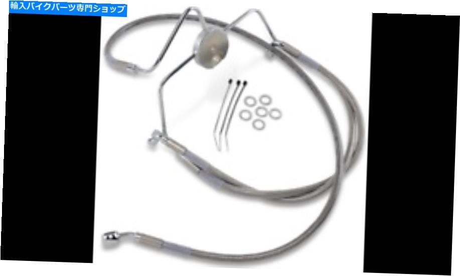 Hoses ドラッグスペシャリティ編組ブレーキラインキットフロント+6ハーレーFLHRI 1996-2006 Drag Specialties Braided Brake Line Kit Front +6 Harley FLHRI 1996-2006【並行輸入品】｜Us Custom Parts Shop USDM