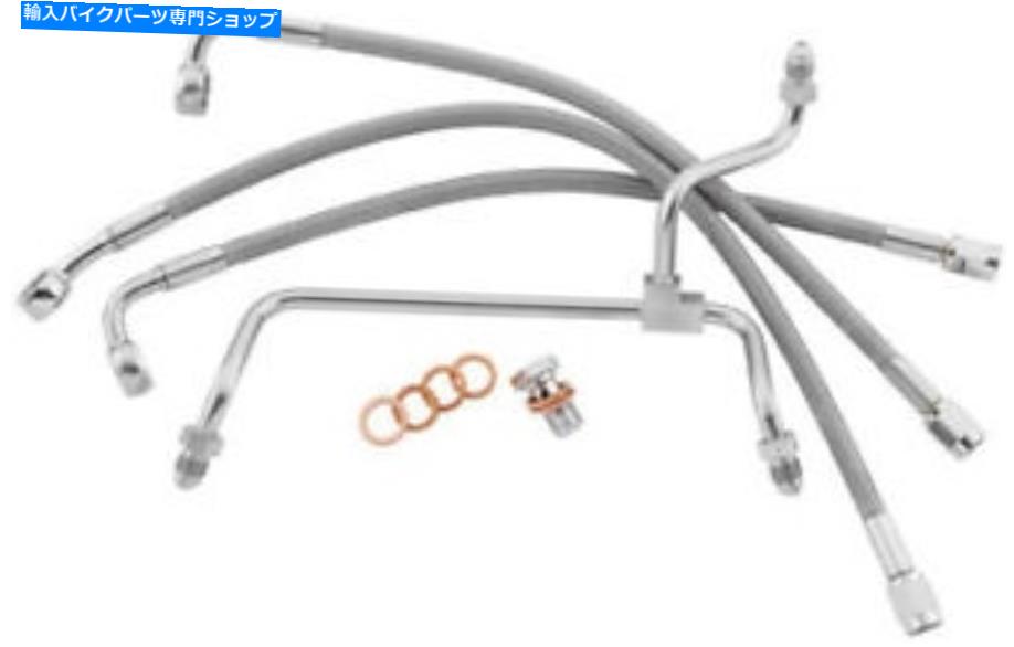 Hoses Goodridge Premium Brake Line Kit Touring nonabs Clear +10 HD82128-A +10 03-7150 GOODRIDGE PREMIUM BRAKE LINE KIT TOURING NON-ABS CLEAR +10 HD82128-A+10 03-7150【並行輸入品】