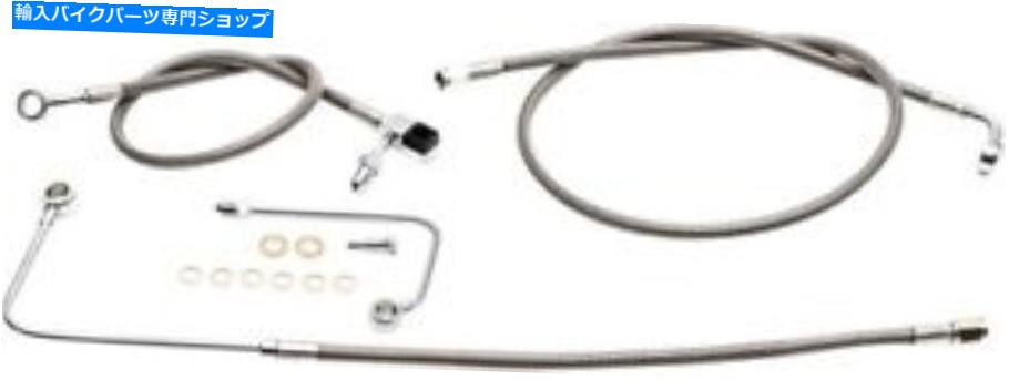 Hoses LAチョッパーズLA-8151B13ステンレススチールブレーキラインキット-12-14IN。猿のハンガー LA Choppers LA-8151B13 Stainless Steel Brake Line Kit - 12-14in. Ape Hangers【並行輸入品】|Us Custom Parts Shop USDM