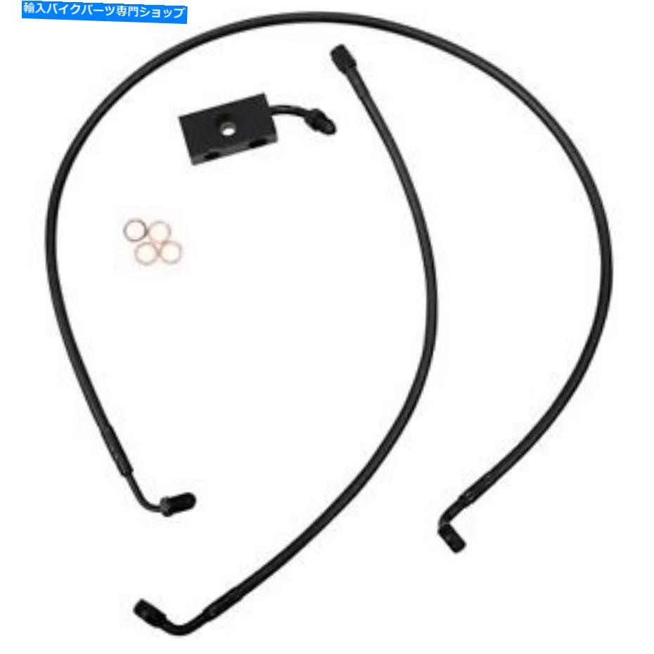 Hoses La Choppers Midnight Brake Line -15 "-17" -Softail 18+ LA -8152B16M LA Choppers Midnight Brake Line - 15"-17" - Softail 18+ LA-8152B16M【並行輸入品】|Us Custom Parts Shop USDM
