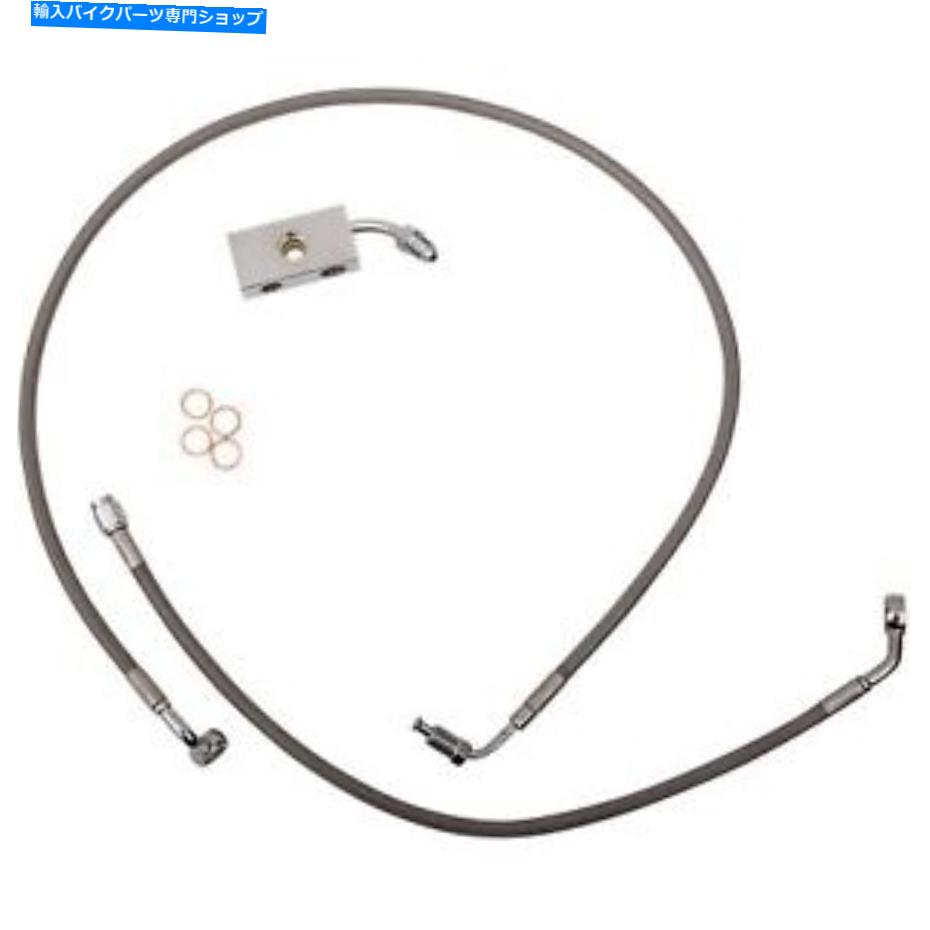 Hoses LAチョッパーズ-LA -8152B19-ステンレススチールブレーキラインキットハーレーダビッドソンソフトイ LA Choppers - LA-8152B19 - Stainless Steel Brake Line Kit Harley-Davidson Softai【並行輸入品】