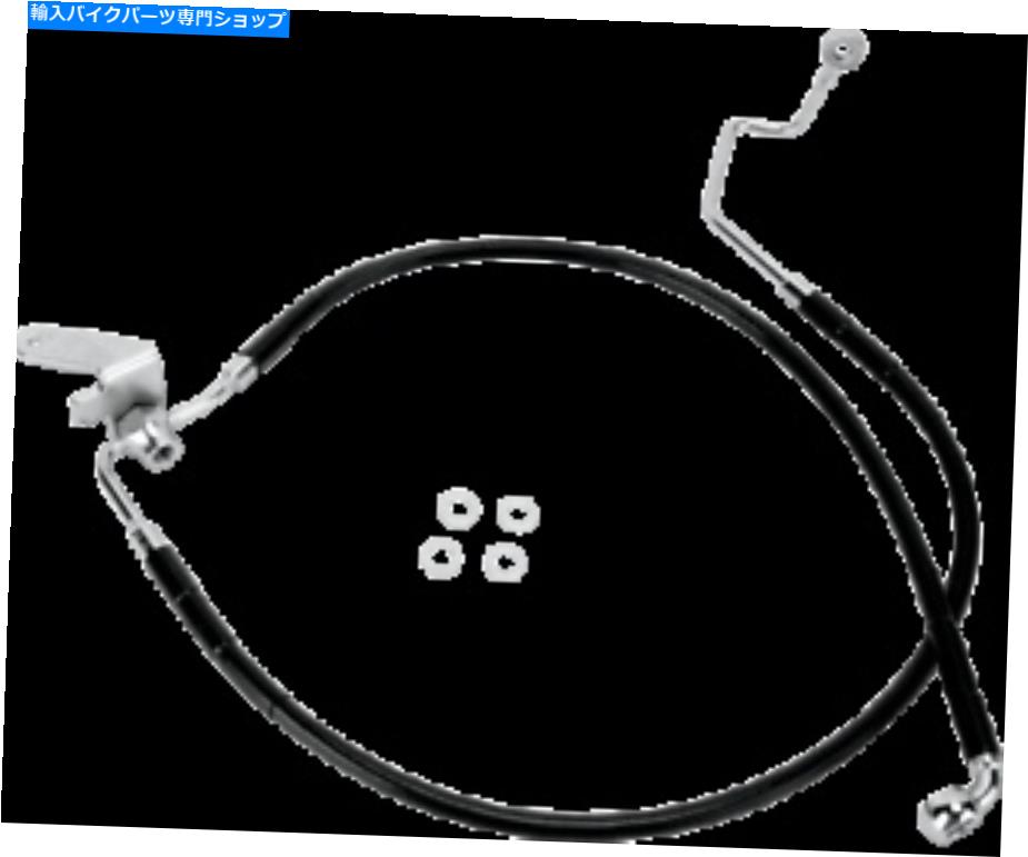 Hoses 2000-2003ハーレーソフトアイルヘリテージクラシックFLSTCブレーキラインリアブラック 2000-2003 for Harley Softail Heritage Classic FLSTC Brake Line Rear Black【並行輸入品】