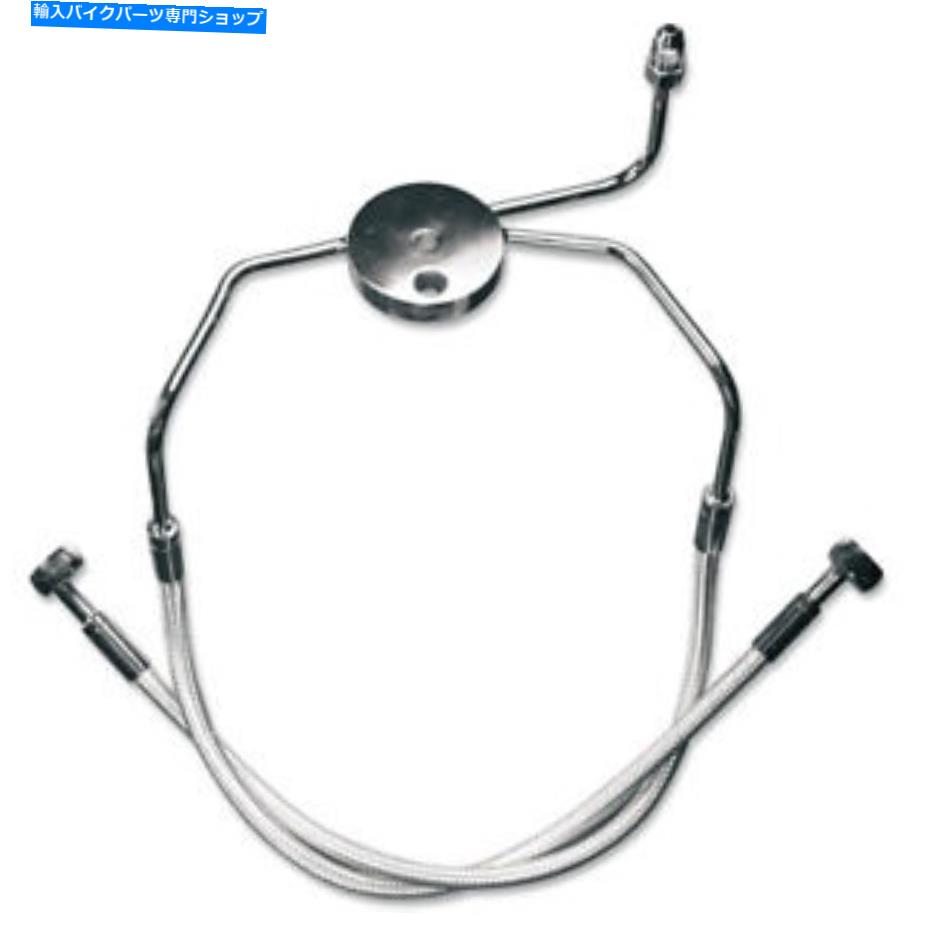Hoses マグナムフロントブレーキライン - 非ABS -Sterling Chromite -Lower -FXDX | 37004 Magnum Front Brake Line - Non-ABS - Sterling Chromite - Lower - FXDX | 37004【並行輸入品】