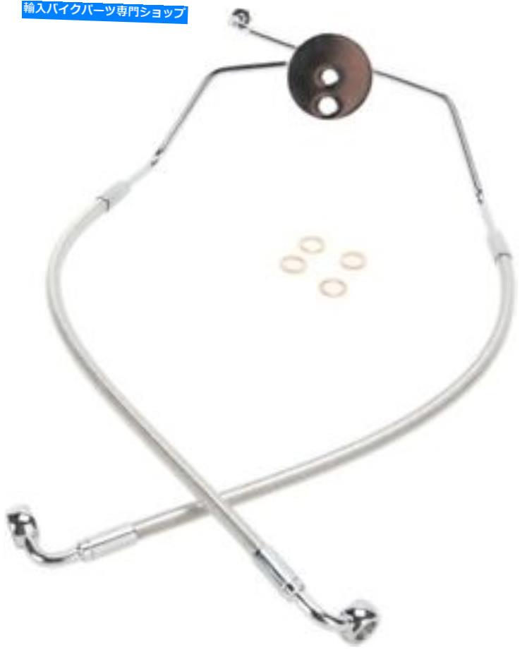 Hoses マグナム研磨ステンレスデザイナー以外のアブス下部ブレーキラインキット#57009 Magnum Polished Stainless Designer Non-ABS Lower Brake Line Kit #57009【並行輸入品】|Us Custom Parts Shop USDM