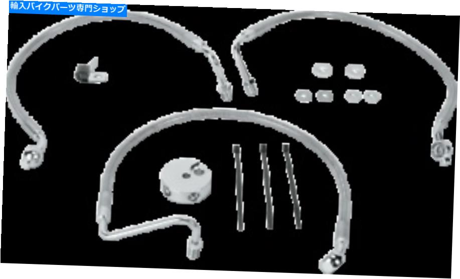 Hoses 2005-2007フォーハーレー883ロードスターXLRドラッグスペシャルティーブレーキラインフロントXL 2005-2007 for Harley 883 Roadster XLR DRAG SPECIALTIES Brake Line Front XL【並行輸入品】