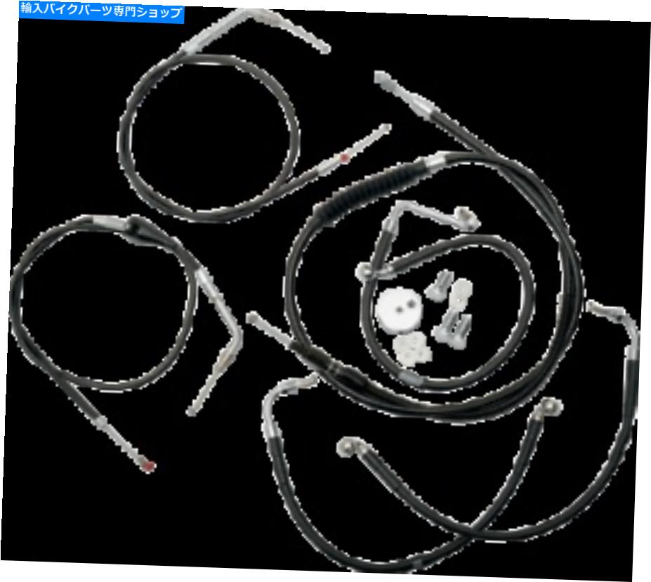 Hoses LAチョッパーズ-LA -8005KT -00B-ケーブル/ブレーキラインキット、ストック - ブラック LA Choppers - LA-8005KT-00B - Cable/Brake Line Kit, Stock - Black【並行輸入品】