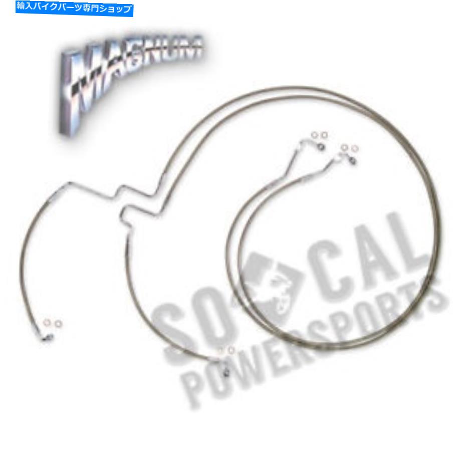 Hoses マグナムクリアコーティングXRステンレス下部フロントブレイクラインキット-SSC111600 Magnum Clear Coated XR Stainless Lower Front Brakeline Kit - SSC111600【並行輸入品】