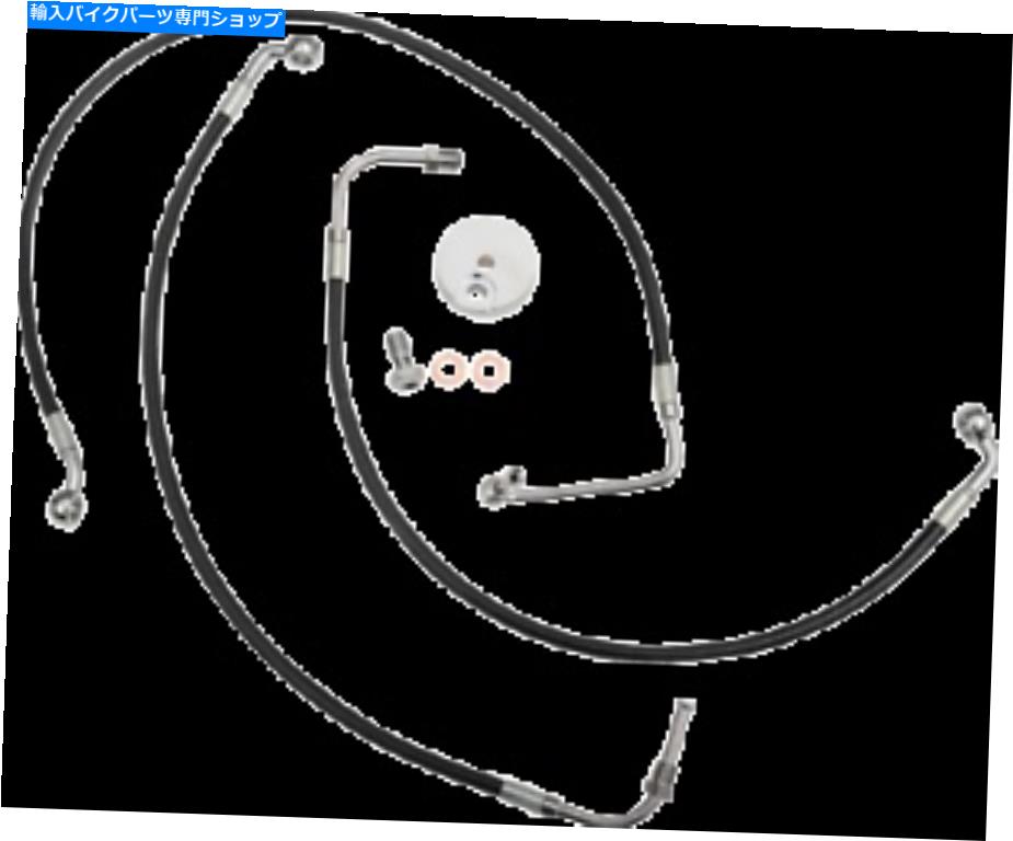 Hoses LA-8154B19B交換用ミニブレーキライン2018-2019 Harley-Softail Fat Bob FXFB LA-8154B19B Replacement Mini Brake Lines 2018-2019 Harley-Softail Fat Bob FXFB【並行輸入品】|Us Custom Parts Shop USDM