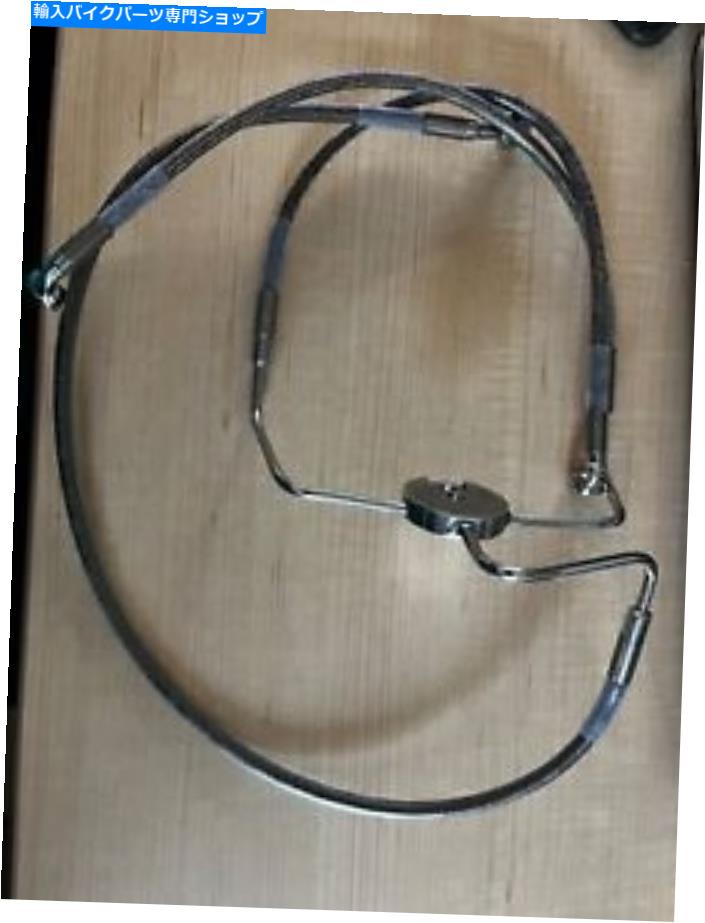 Hoses スチール編組ブレーキライン＆ワイヤーエクステンション+4”ハーレーデビッドソンロードキング96-06 Steel Braided Brake Lines & Wire Extensions +4” Harley Davidson Road King 96-06【並行輸入品】