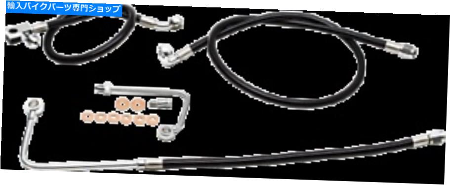 Hoses 15-17ハーレーソフトアイルスリムFLSブレーキライン15 "17"ハンガーハンドルバーブラック 15-17 for Harley Softail Slim FLS Brake Line 15" 17" Ape Hanger Handlebars Black【並行輸入品】|Us Custom Parts Shop USDM