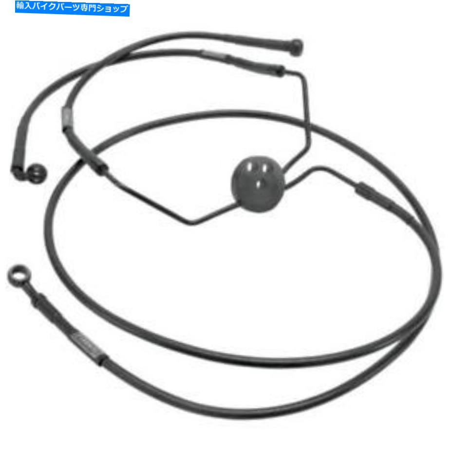 Hoses Russell R08779BC編組フロントブレーキラインキット - 低い - ブラック Russell R08779BC Braided Front Brake Line Kit - Lowers Only - Black【並行輸入品】 54,582円
