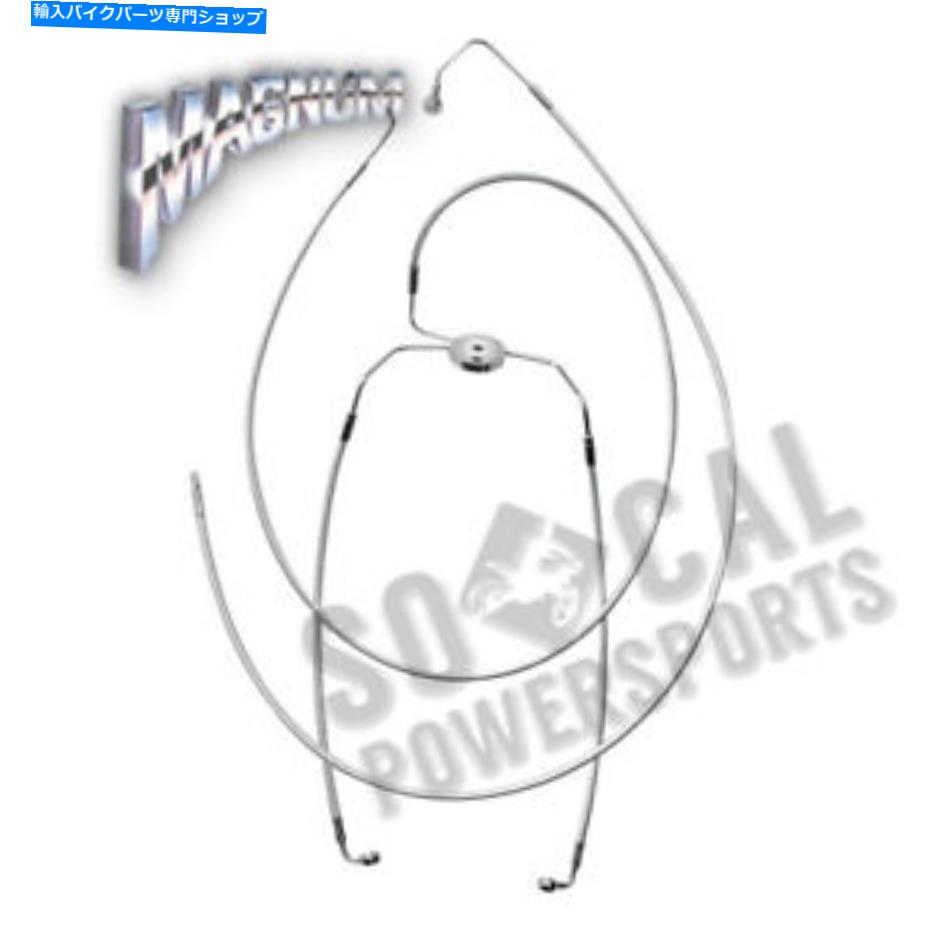 Hoses マグナムスターリングクロマイトIIデザイナーシリーズフロントローワーブレーキラインキット-37012 Magnum Sterling Chromite II Designer Series Front Lower Brake Line Kit - 37012【並行輸入品】